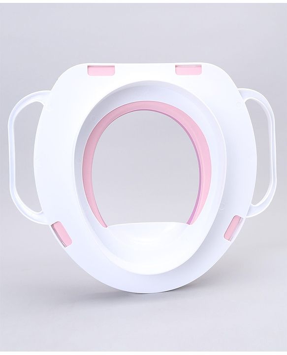 Babyhug Soft Potty Seat With Handle Bear Print - Pink