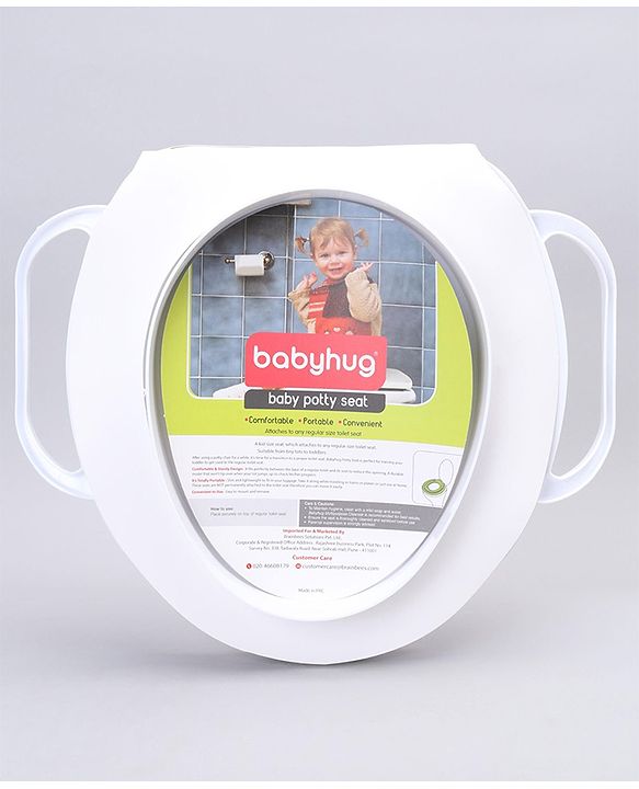 Babyhug Soft Potty Seat With Handle Bear Print - Pink