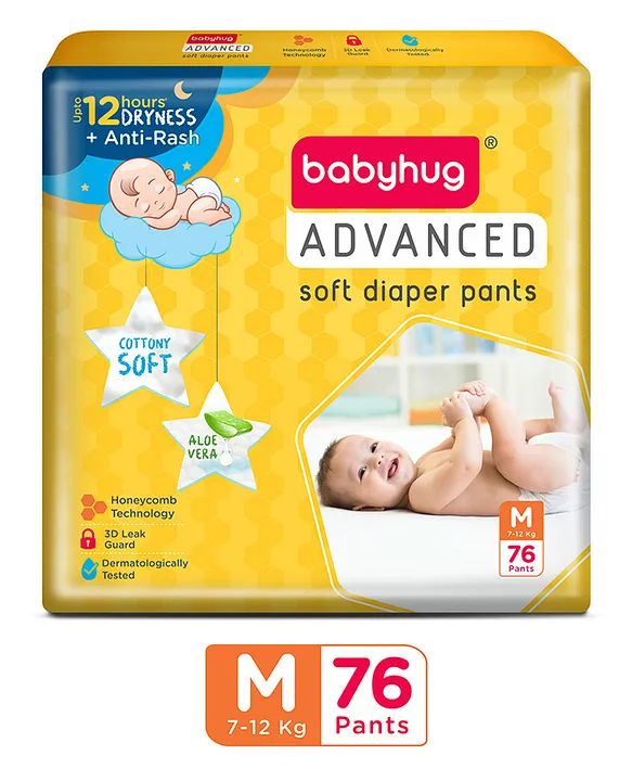 Buy Babyhug Advanced Pant Style Diapers Extra Large - 56 Pieces Online at  Low Prices in India - Amazon.in