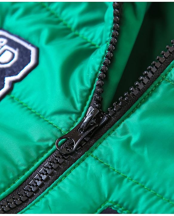 Babyhug Full Sleeves Hooded Jacket - Green