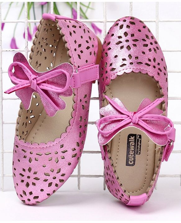 Cute Walk by Babyhug Bellies Bow Applique - Pink - EU 25 Pink