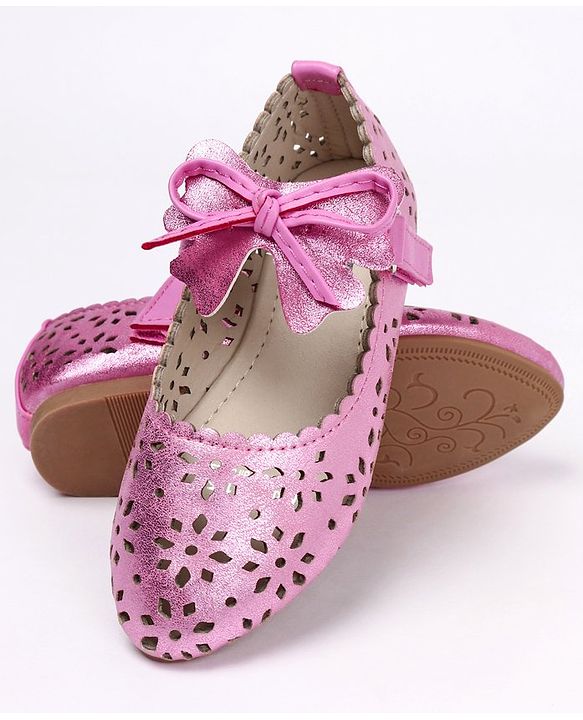 Cute Walk by Babyhug Bellies Bow Applique - Pink - EU 25 Pink