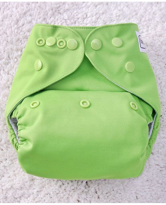 Babyhug Free Size Reusable Cloth Diaper With Insert - Green