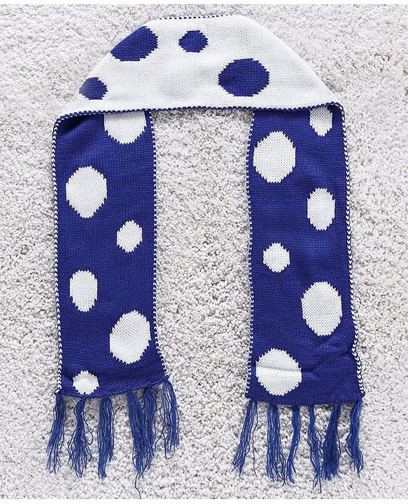 Babyhug Woollen Cap Mittens & Muffler Set - Purple