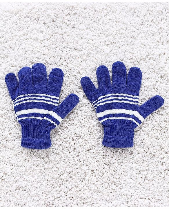 Babyhug Woollen Cap Mittens & Muffler Set - Purple