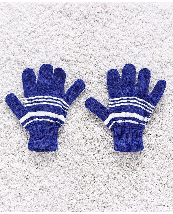 Babyhug Woollen Cap Mittens & Muffler Set - Purple