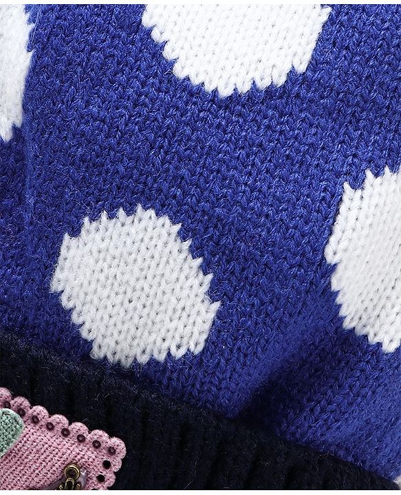 Babyhug Woollen Cap Mittens & Muffler Set - Purple
