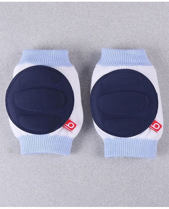 Babyhug Elbow & Knee Protection Pads White and Navy Blue (Design May Vary)