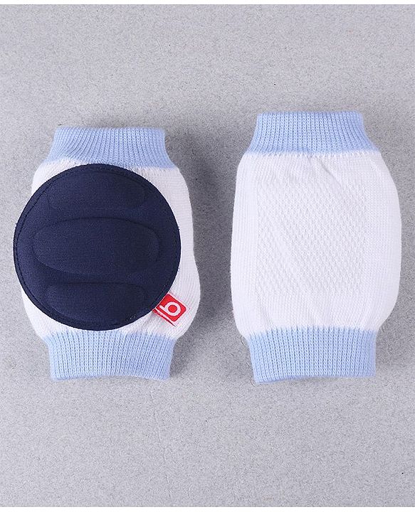 Babyhug Elbow & Knee Protection Pads White and Navy Blue (Design May Vary)