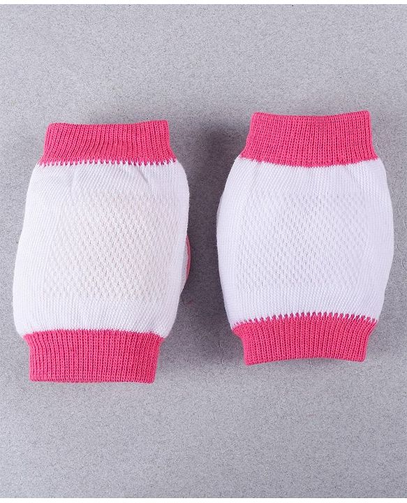 Babyhug Elbow & Knee Protection Pads Pink and White (Design May Vary)