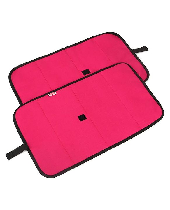 Babyhug Diaper Changing Mat Pack of 2 - Pink Grey - 57.5 x 32.5 cm Pink