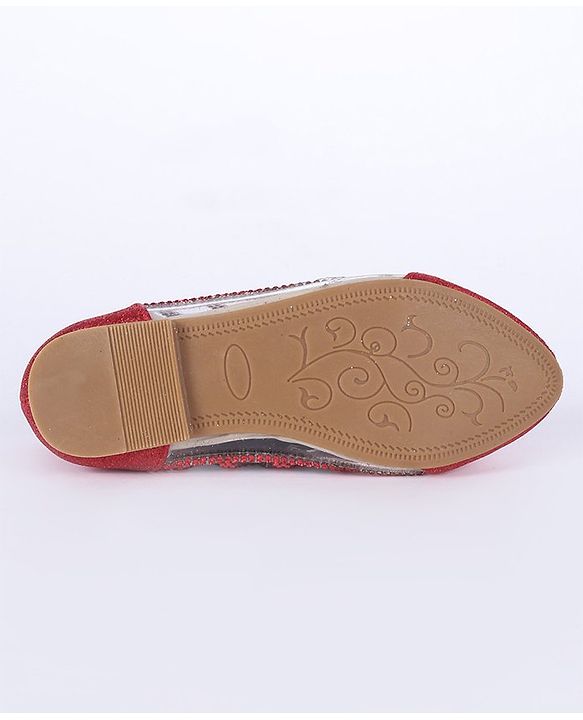Cute Walk by Babyhug Bellies Glitter Pattern - Red