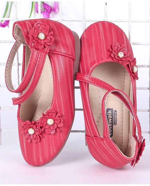 Cute Walk by Babyhug Bellies With Floral Motif - Red