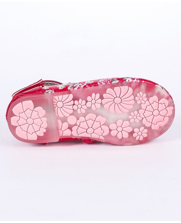Cute Walk by Babyhug Floral Printed Bellies - Red