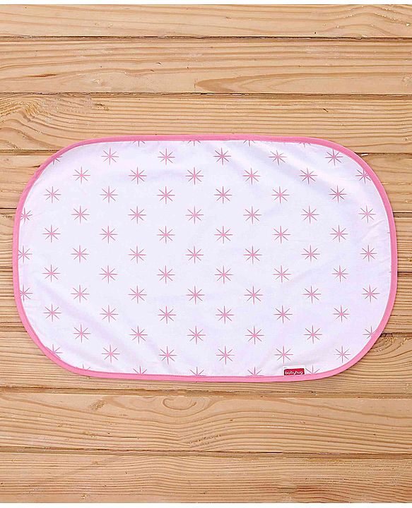 Babyhug Premium 3 Piece Nest Gadda Set With Diaper Changing Mat in Polka Dots Print - Green