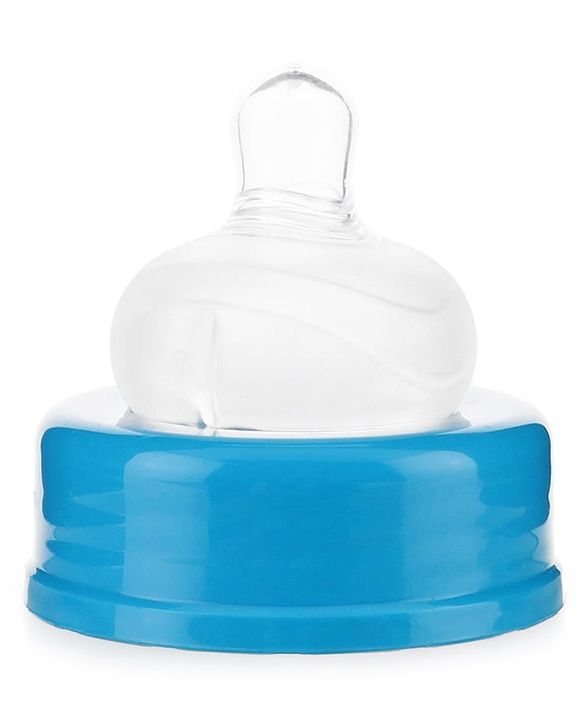 Babyhug Wide Neck Sterilizable Polypropylene Feeding Bottle Blue - 150 ml