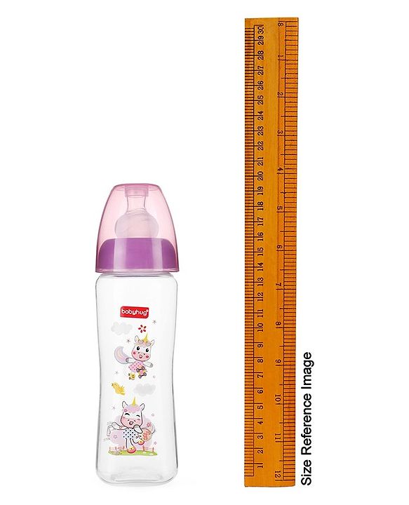 Babyhug Wide Neck Sterilizable Polypropylene Feeding Bottle Pink - 150 ml