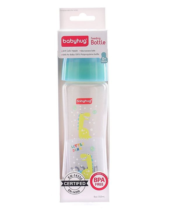 Babyhug Wide Neck Sterilizable Polypropylene Feeding Bottle Pink - 150 ml