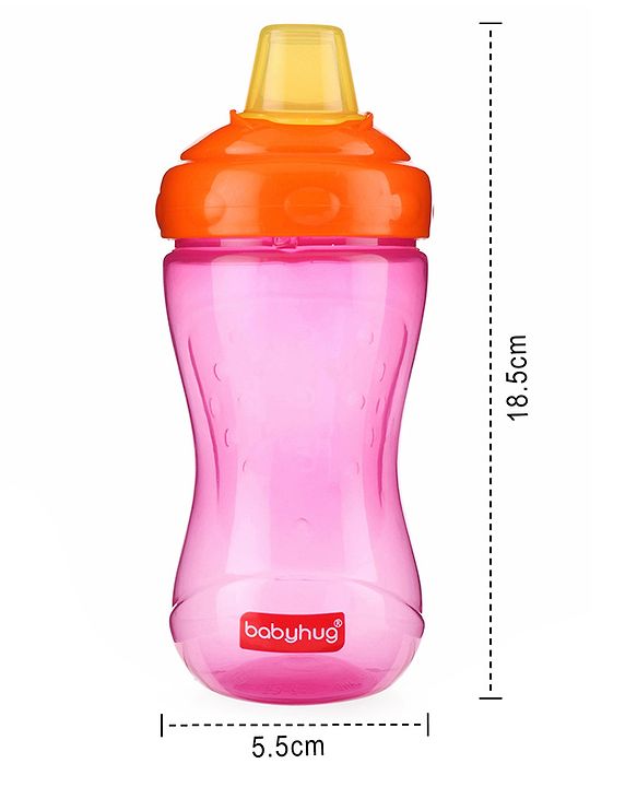 Babyhug Ergo Grip Soft Spout Sipper - Pink Orange