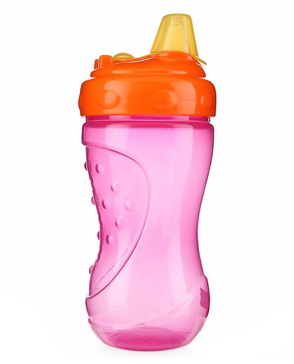 Babyhug Ergo Grip Soft Spout Sipper - Pink Orange