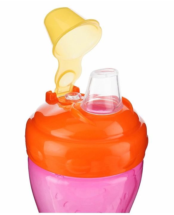 Babyhug Ergo Grip Soft Spout Sipper - Pink Orange