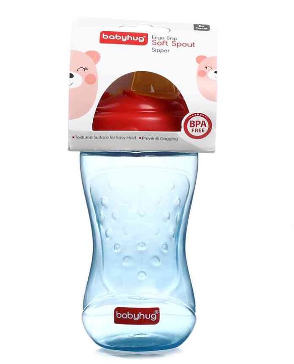 Babyhug Ergo Grip Soft Spout Sipper - Red Blue