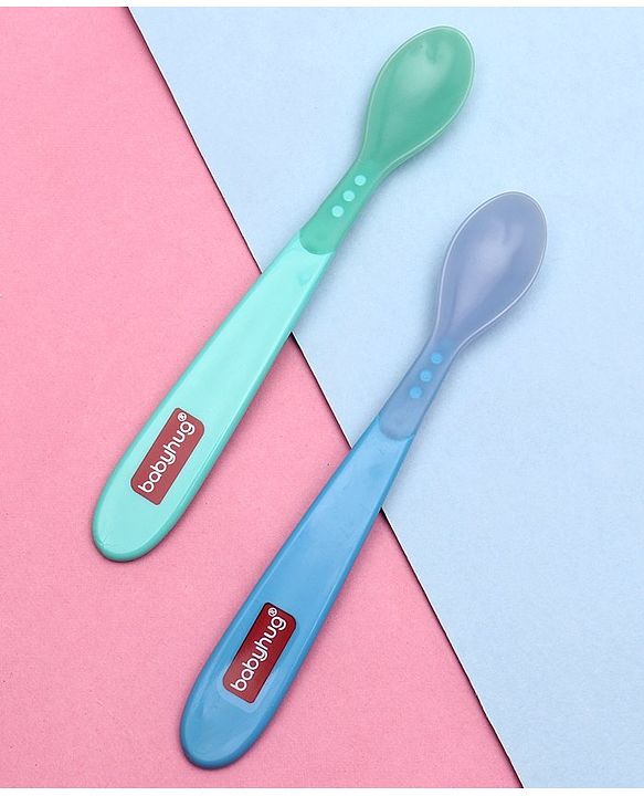Babyhug Heat Sensitive Spoons 1.5ml Set of 2 - Blue Green
