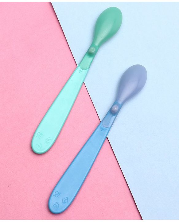 Babyhug Heat Sensitive Spoons 1.5ml Set of 2 - Blue Green