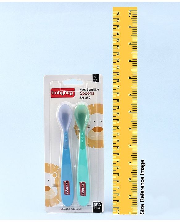 Babyhug Heat Sensitive Spoons 1.5ml Set of 2 - Blue Green