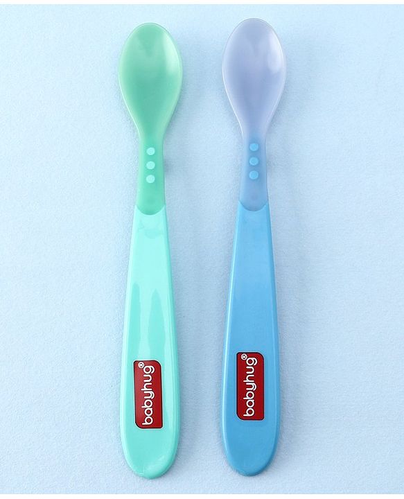 Babyhug Heat Sensitive Spoons 1.5ml Set of 2 - Blue Green