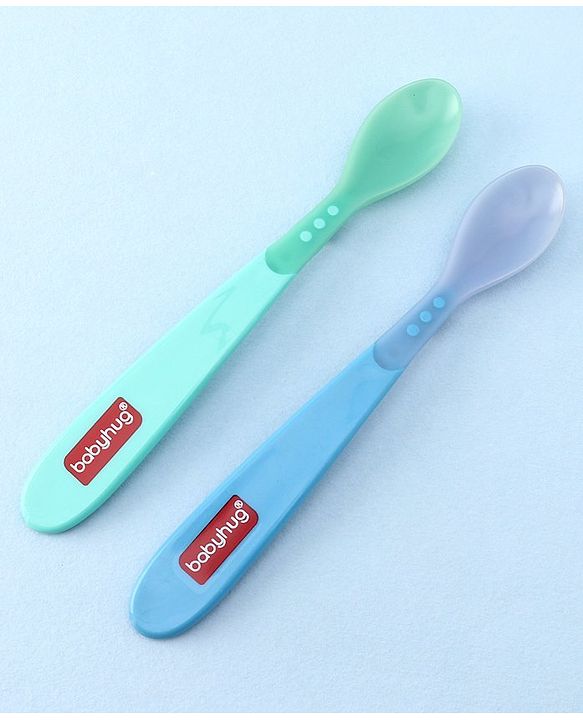 Babyhug Heat Sensitive Spoons 1.5ml Set of 2 - Blue Green