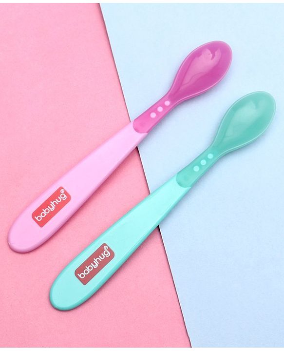 Babyhug Heat Sensitive Spoons 1.5 ml Set of 2 - Pink Green