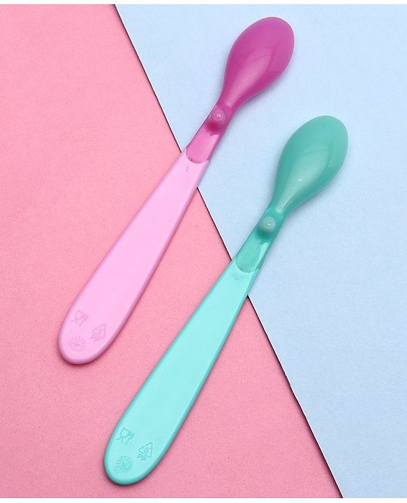 Babyhug Heat Sensitive Spoons 1.5 ml Set of 2 - Pink Green