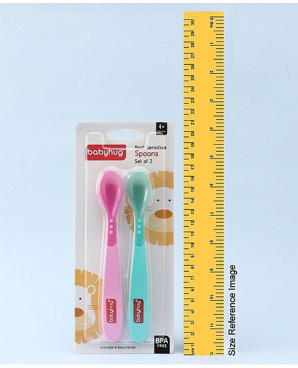 Babyhug Heat Sensitive Spoons 1.5 ml Set of 2 - Pink Green