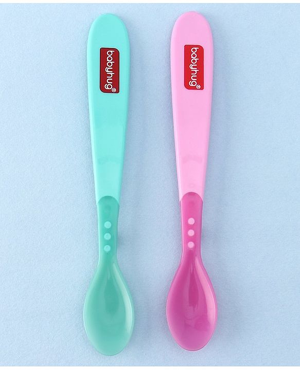 Babyhug Heat Sensitive Spoons 1.5 ml Set of 2 - Pink Green
