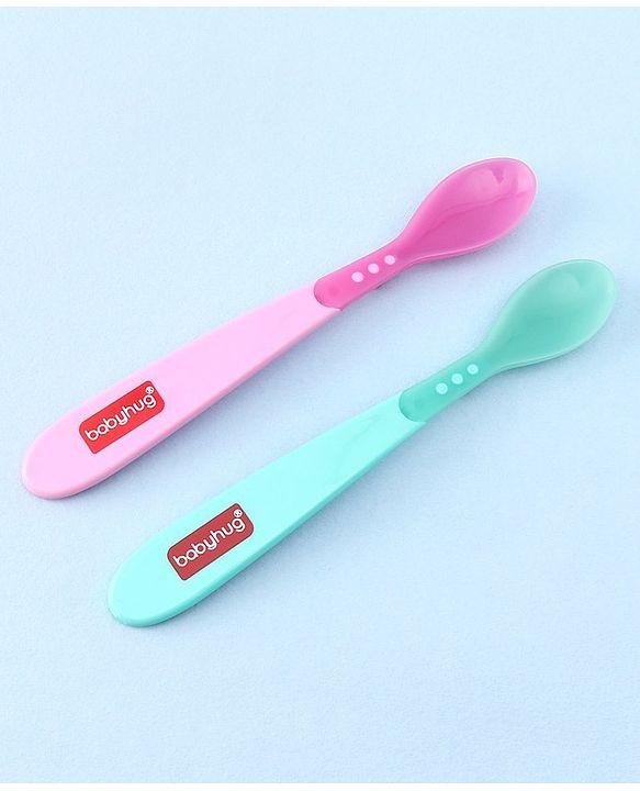 Babyhug Heat Sensitive Spoons 1.5 ml Set of 2 - Pink Green