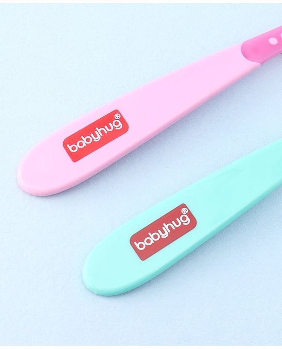 Babyhug Heat Sensitive Spoons 1.5 ml Set of 2 - Pink Green