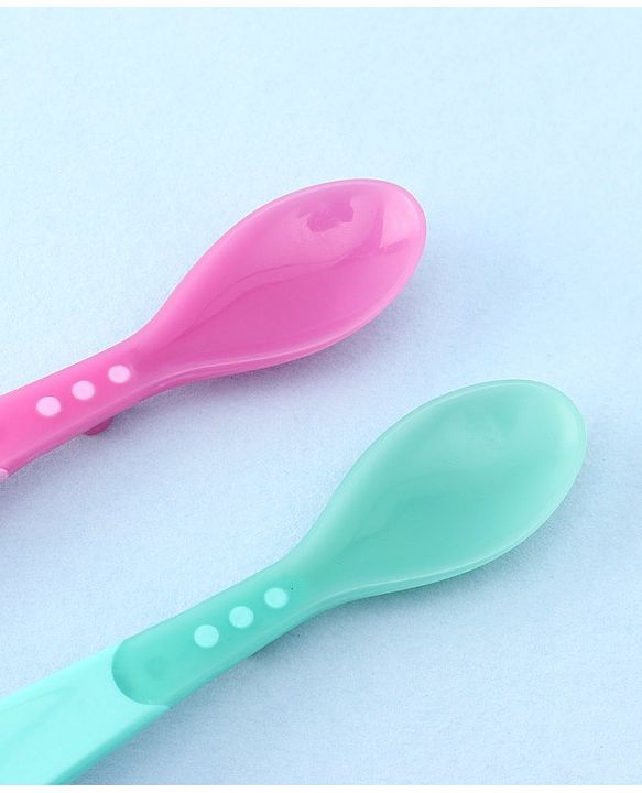 Babyhug Heat Sensitive Spoons 1.5 ml Set of 2 - Pink Green
