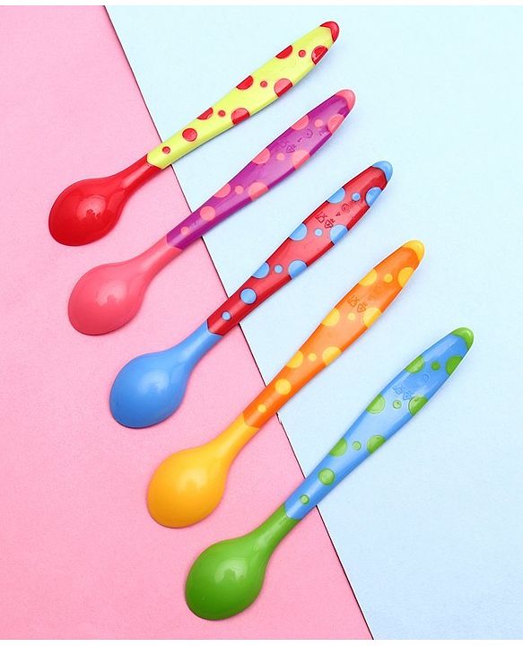 Babyhug Feeding Spoons 2 ml Set of 5 - Multicolor