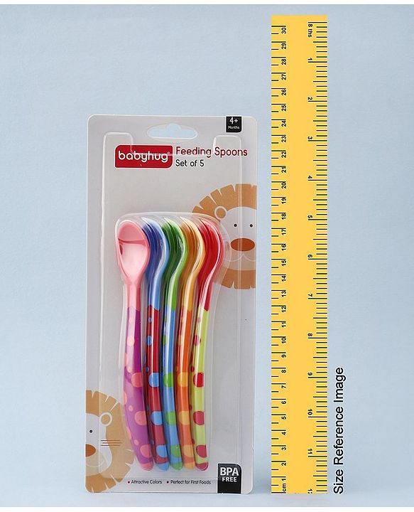 Babyhug Feeding Spoons 2 ml Set of 5 - Multicolor