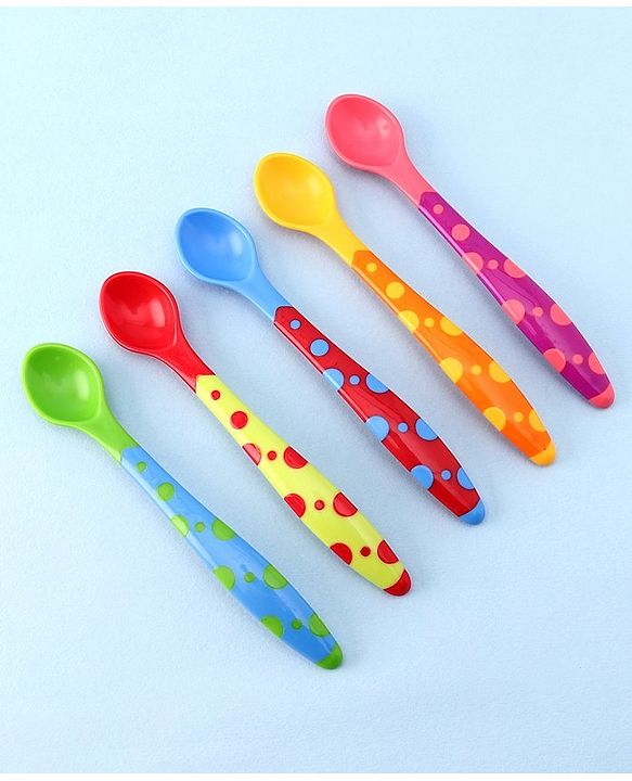 Babyhug Feeding Spoons 2 ml Set of 5 - Multicolor