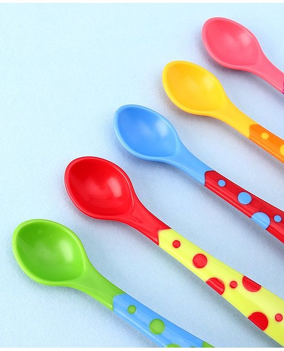 Babyhug Feeding Spoons 2 ml Set of 5 - Multicolor