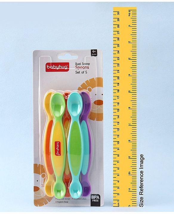 Babyhug Dual Scoop Spoons Set of 5 - Multicolor