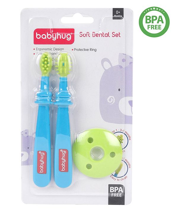 Babyhug Soft Dental Set - Blue Green