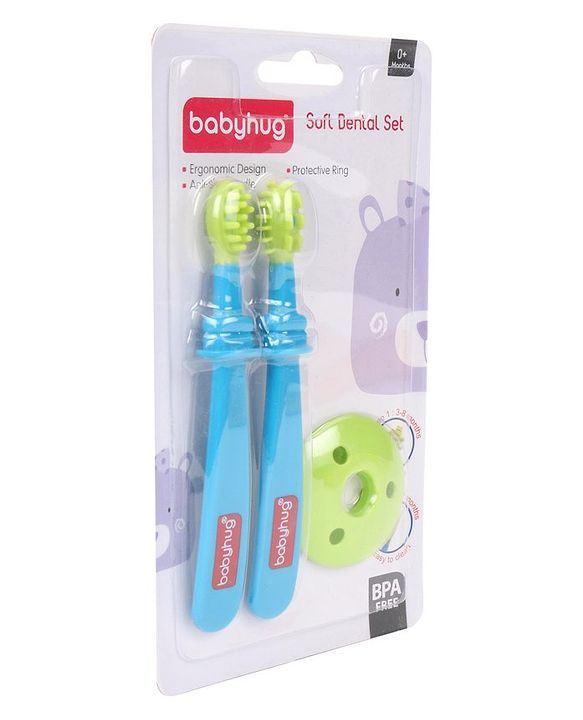 Babyhug Soft Dental Set - Blue Green