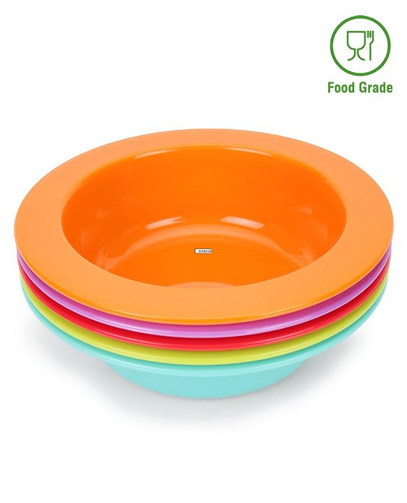 Babyhug 180 ml Feeding Bowls Set of 5 - Multicolor