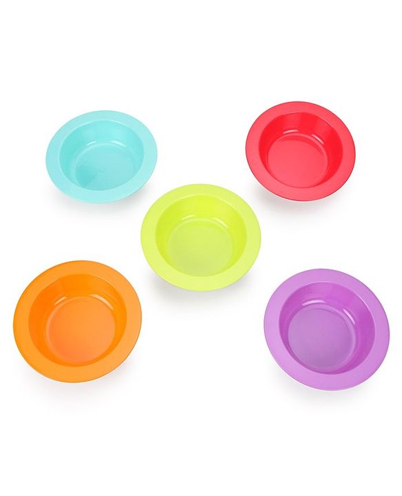 Babyhug 180 ml Feeding Bowls Set of 5 - Multicolor