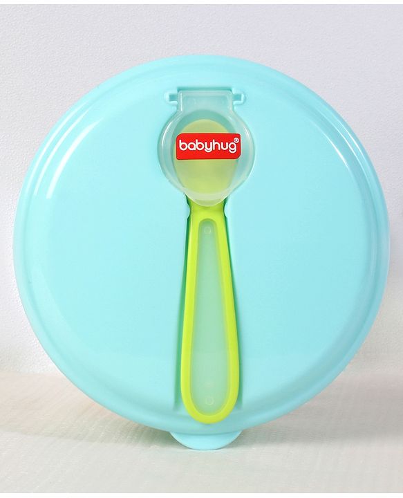 Babyhug Suction Bowl With Spoon Blue Green - 300 ml