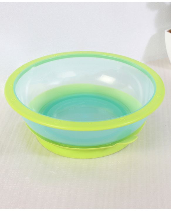 Babyhug Suction Bowl With Spoon Blue Green - 300 ml