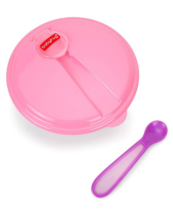 Babyhug Suction Bowl With Spoon Blue Green - 300 ml